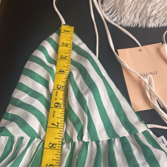 La Ligne Drawstring front striped cotton dress size xl - Picture 11 of 11